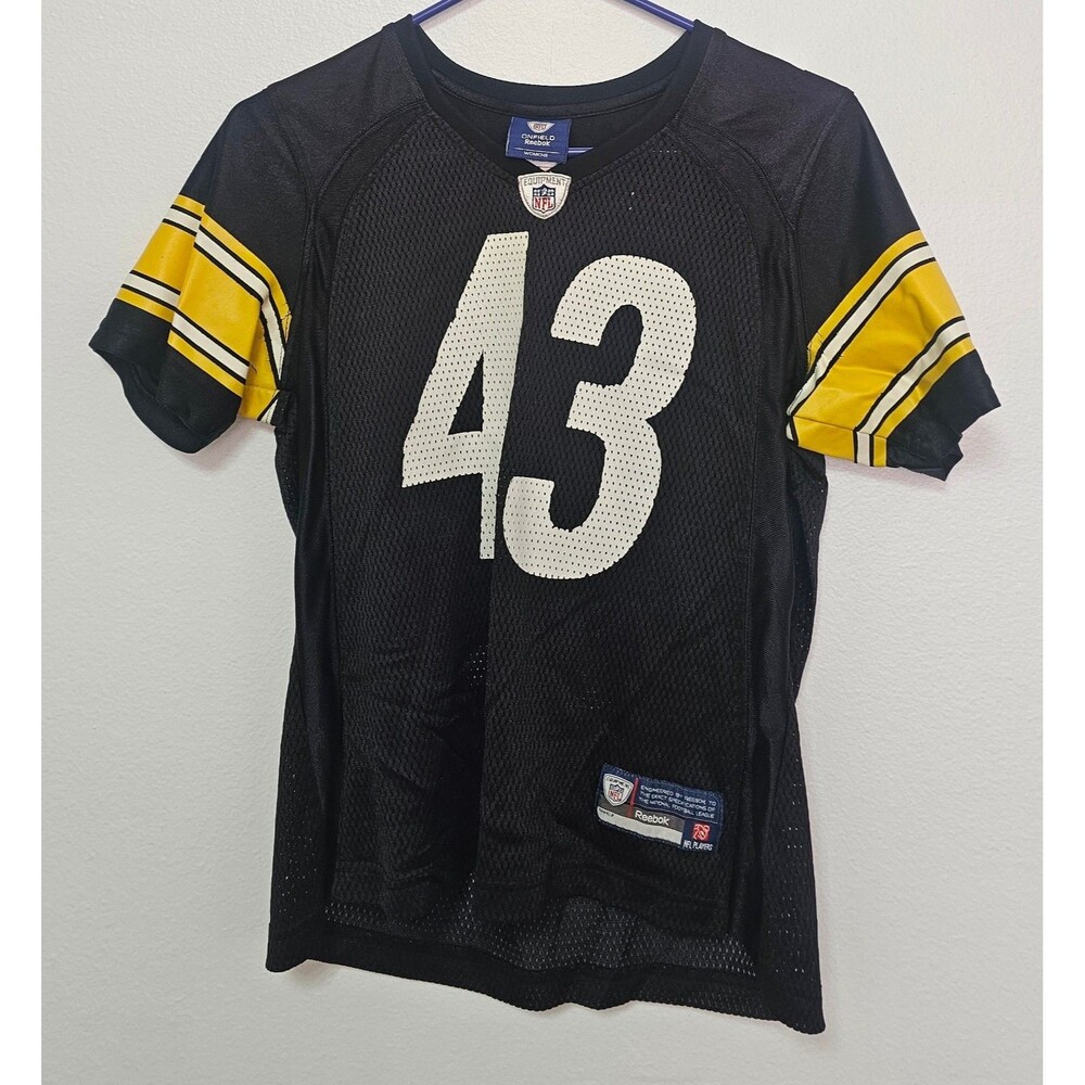 Pittsburgh Steelers Polamalu #43 NFL Football Reebok Home Jersey Sz Womens Small